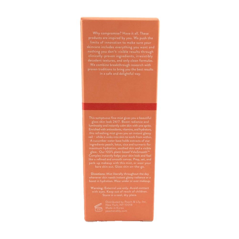 Peach & Lily Glass Skin VEIL MIST 3.38 Oz 100 mL Full Size Hydrate + Glow NEW - Picture 3 of 5